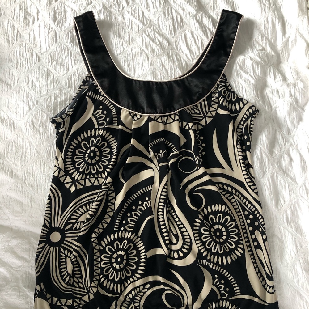 Work Blouse - Black / Tan